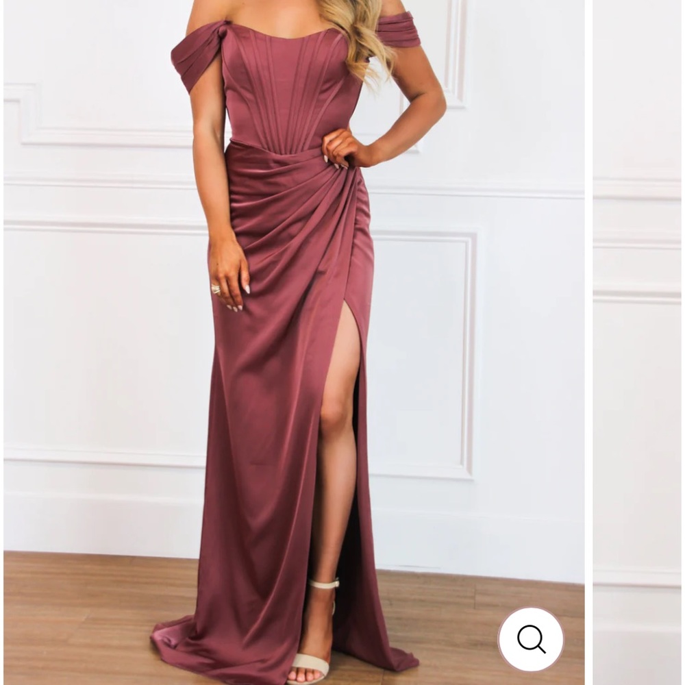 Corset/Bustier Long Bridesmaid/Wedding Guest/Prom Off the Shoulder Dress
